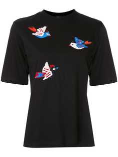 Markus Lupfer sequinned birds T-shirt