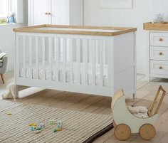 Кроватка Mothercare Lulworth 140×70 см, цвет: белый