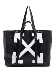 Черная сумка-шоппер Commercial Off White