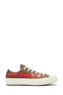 Кеды цвета хаки Comme des Garçons PLAY x Converse Chuck 70