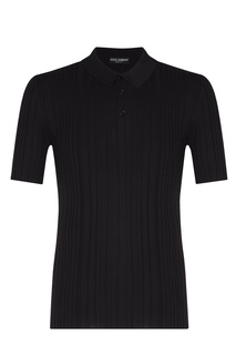 Черная рубашка-поло Dolce & Gabbana