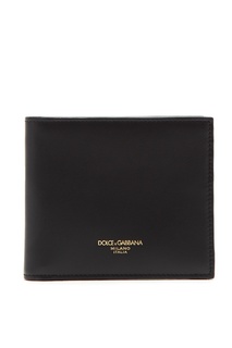 Черное кожаное портмоне Dolce & Gabbana