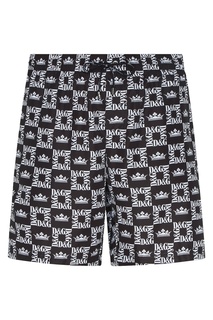 Черные шорты с надписями Dolce & Gabbana