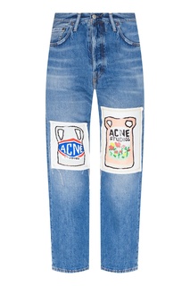 Хлопковые джинсы с аппликациями Acne Studios