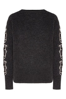 Темно-серый шерстяной свитер Sandro