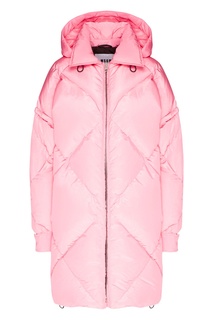 Розовая стеганая куртка Msgm