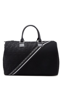 Черная дорожная сумка с отделкой Fendi
