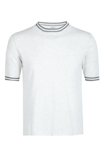 Серая футболка с отделкой Eleventy