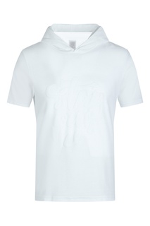 Белая футболка с капюшоном Eleventy