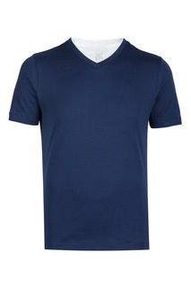Приталенная синяя футболка Eleventy