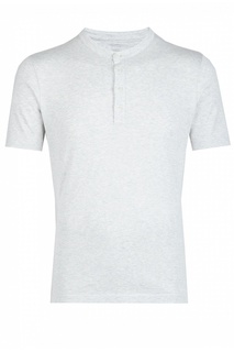 Серая рубашка-поло на пуговицах Eleventy