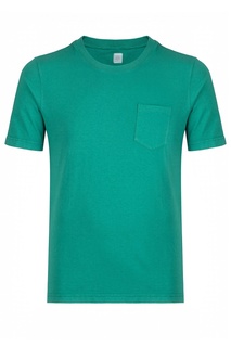 Зеленая футболка с карманом Eleventy
