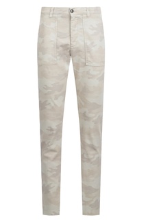 Бежевые брюки с цветными разводами Eleventy