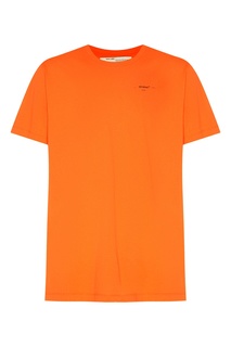 Оранжевая футболка Off White
