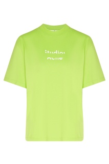 Желтая футболка с логотипом Acne Studios