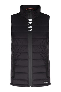 Черный стеганый жилет Dkny