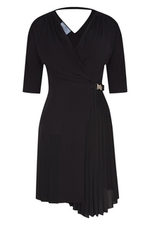 Черное платье с ремешком Prada