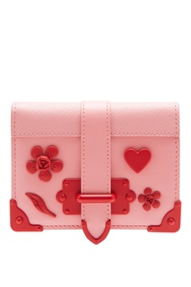 Розовый кошелек Cahier с отделкой Prada