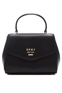 Черная сумка с логотипом Dkny