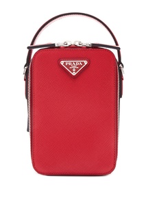 Маленькая сумка красного цвета Prada