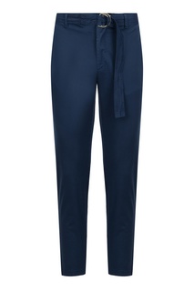 Синие брюки с декоративным поясом Eleventy