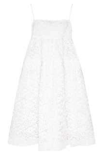 Белый кружевной сарафан Cecilie Bahnsen