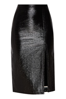Лакированная юбка черного цвета No.21