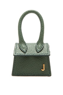 Зеленая кожаная сумка Jacquemus