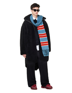 Черная дубленка из овчины Oamc