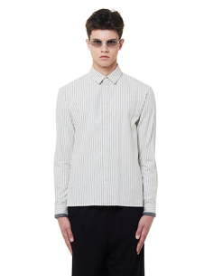 Белая хлопковая рубашка в полоску Haider Ackermann