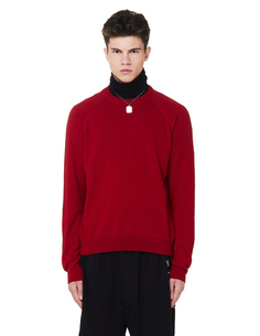Красный свитер из шерсти и кашемира Haider Ackermann
