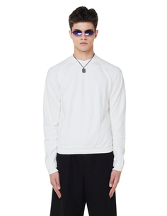 Белый хлопковый свитшот Haider Ackermann