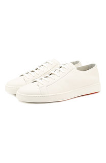 Кожаные кеды Santoni
