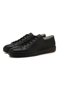 Кожаные кеды Santoni