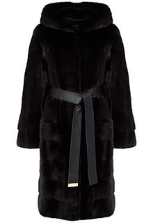 Норковая шуба с капюшоном Nevris Furs