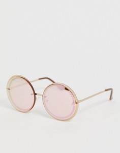 Круглые солнцезащитные очки ALDO - Золотой