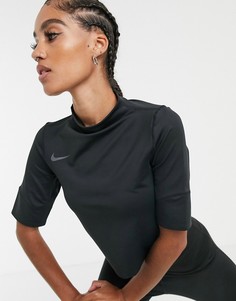 Черный кроп-топ Nike Running future air