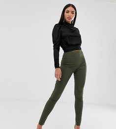 Облегающие брюки с завышенной талией ASOS DESIGN Tall - Зеленый