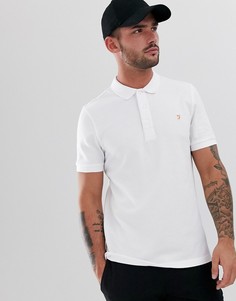 Белое поло из пике Farah Blanes - Белый