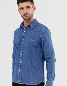 Выбеленная джинсовая рубашка с логотипом Levis - Синий Levis®