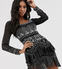 Декорированное платье мини с бахромой ASOS DESIGN - Мульти