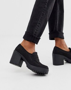 Черные массивные лоферы ASOS DESIGN Stockton - Черный