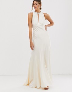 Атласное свадебное платье ASOS EDITION - Белый