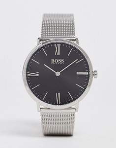 Серебристые часы с сетчатым браслетом Hugo Boss mens 1513514 jackson - Серебряный