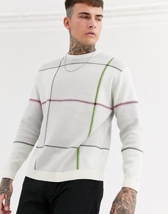 Серый oversize-джемпер в клетку ASOS DESIGN - Серый