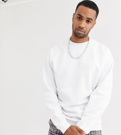 Длинный белый oversize-свитшот ASOS DESIGN Tall - Белый
