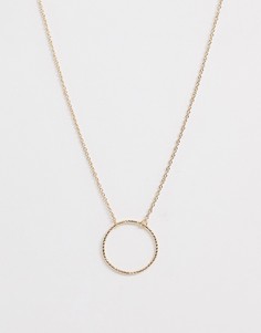 Золотистое ожерелье-чокер с круглой подвеской ASOS DESIGN - Золотой