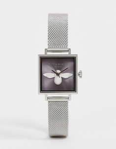 Часы с серебристой и лиловой отделкой Olivia Burton - Серебряный
