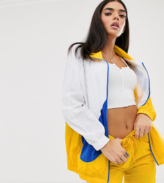 Желтая спортивная oversize-куртка с галочкой Nike - Желтый