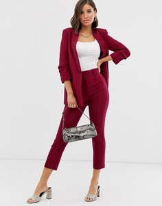 Комбинируемые строгие брюки-сигареты ASOS DESIGN - Красный